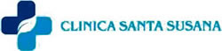 Logo de la clínica de Santa Susana en tonos azules